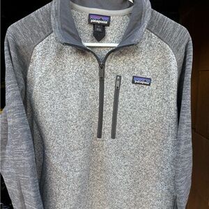 Patagonia Heather Gray Fleece Jacket